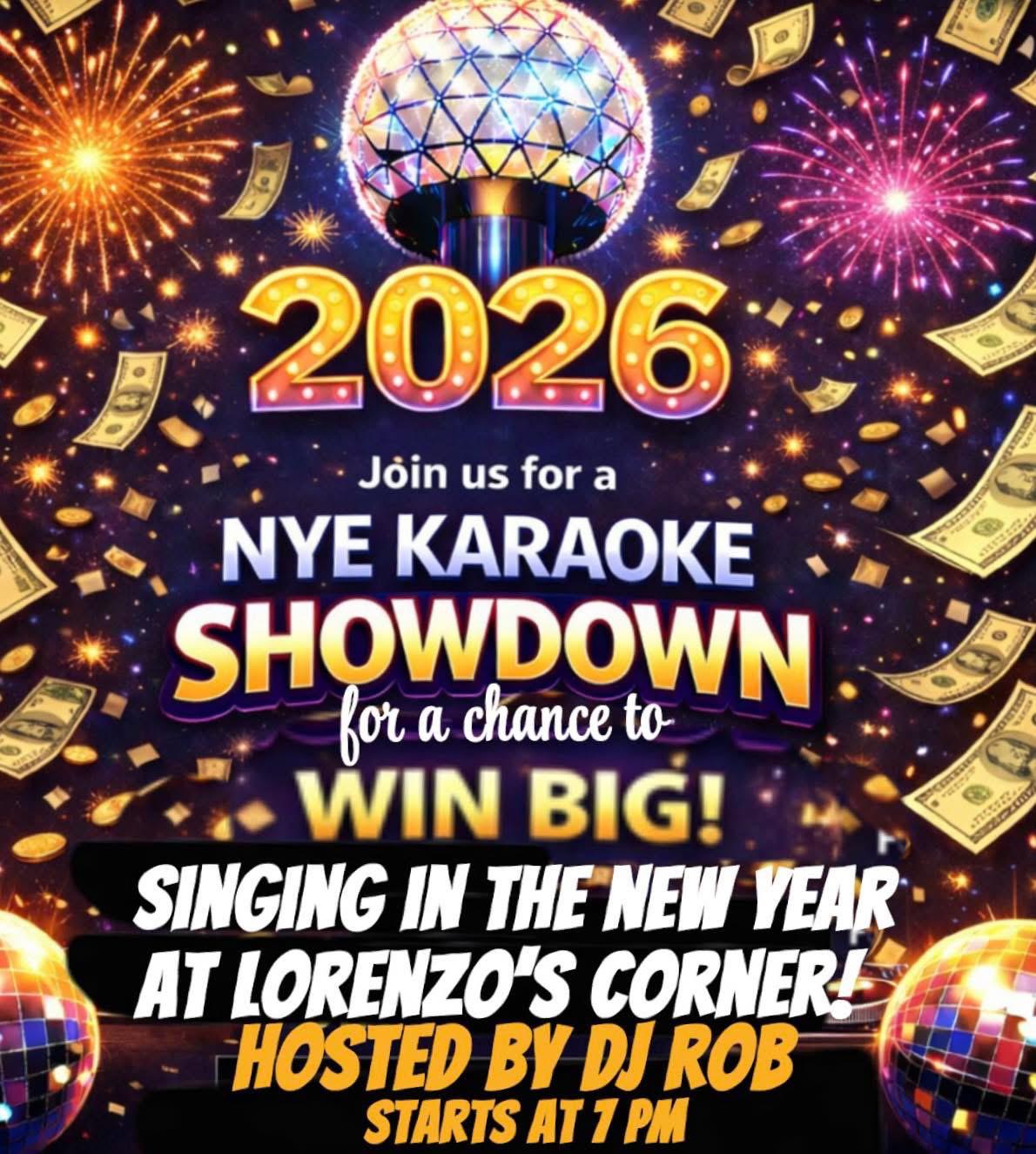 NYE Karaoke Poster